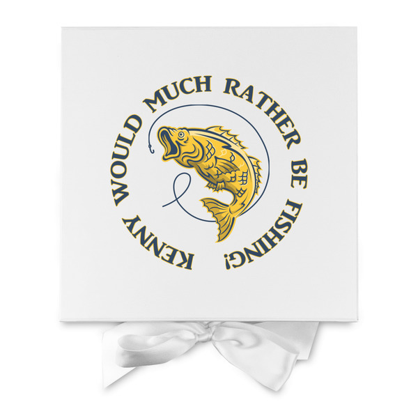 Fish Gift Boxes with Magnetic Lid - White - Approval