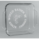 Fish Glass Cake Dish - 8in x 8in (Personalized)
