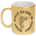 Fish Metallic Gold Mug (Personalized)