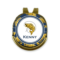 Fish Golf Ball Marker - Hat Clip - Gold