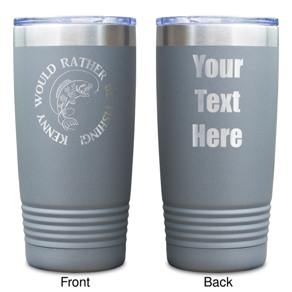Fish Gray Polar Camel Tumbler - 20oz - Double Sided - Approval