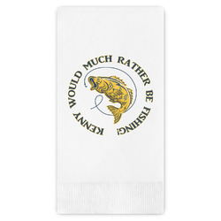 Fish Guest Napkins - Full Color - Embossed Edge (Personalized)