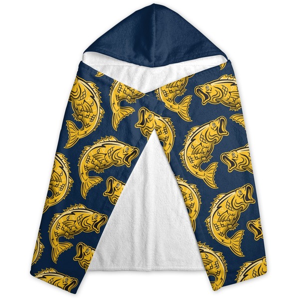 Fish Hooded Towel - Folded