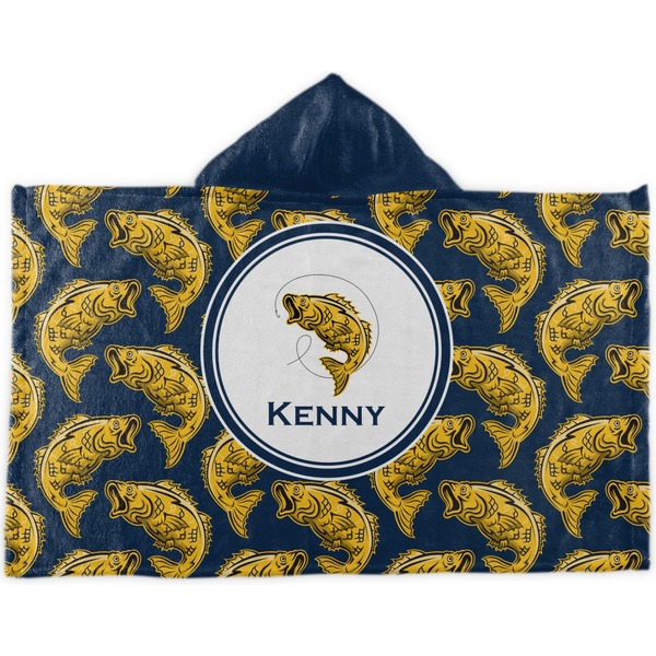 Custom Fish Kids Hooded Towel (Personalized)