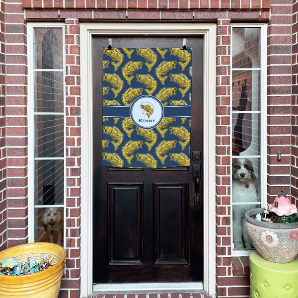 Fish House Flags - Double Sided - (Over the door) LIFESTYLE