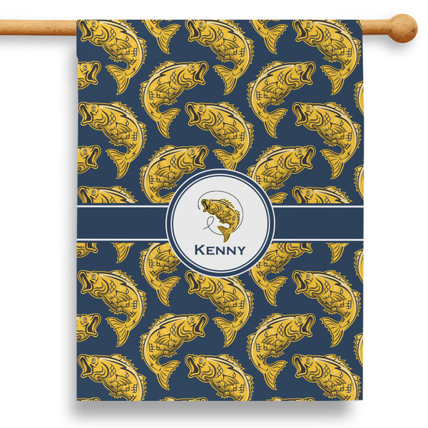 Custom Fish 28" House Flag (Personalized)
