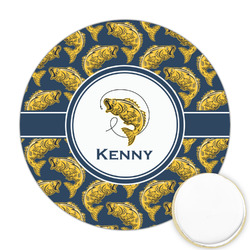 Fish Printed Cookie Topper - Round (Personalized)