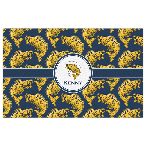 Fish Indoor / Outdoor Rug - 5'x8' - Front Flat