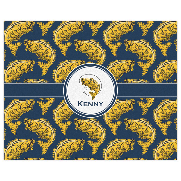 Fish Indoor / Outdoor Rug - 8'x10' - Front Flat