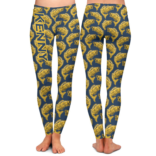 Fish Ladies Leggings - Front and Back