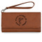 Fish Ladies Wallet - Leather - Rawhide - Front View
