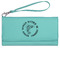 Fish Ladies Wallet - Leather - Teal - Front View