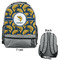 Fish Large Backpack - Gray - Front & Back View