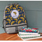 Fish Large Backpack - Gray - On Desk