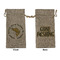 Fish Large Burlap Gift Bag - Front & Back (Personalized)
