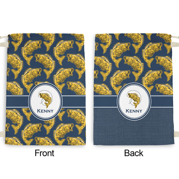 Fish Large Laundry Bag - Front & Back View