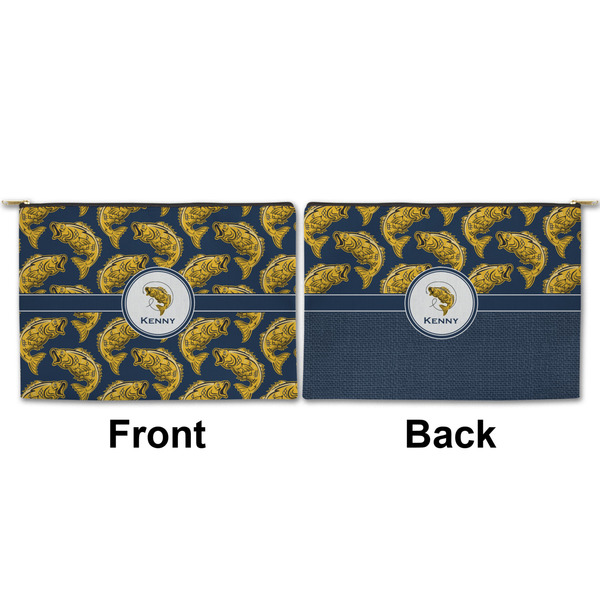 Fish Large Zipper Pouch Approval (Front and Back)