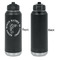 Fish Laser Engraved Water Bottles - Front Engraving - Front & Back View