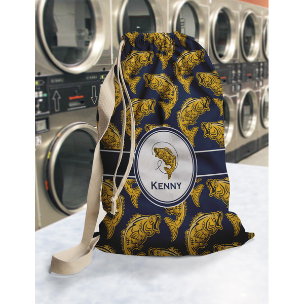 Fish Laundry Bag in Laundromat