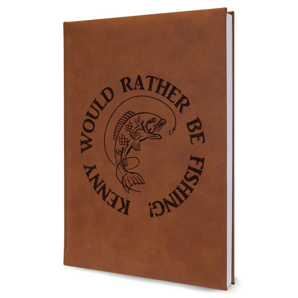 Custom Fish Leatherette Journal - Large - Single Sided (Personalized)