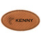 Fish Leatherette Oval Name Badge with Magnet (Personalized)