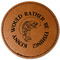 Fish Faux Leather Iron On Patch - Round (Personalized)