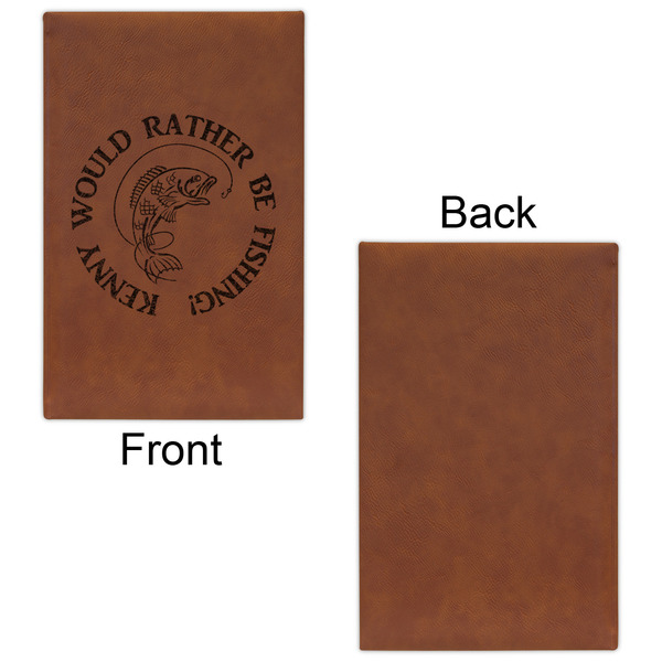 Fish Leatherette Sketchbooks - Small - Single Sided - Front & Back View