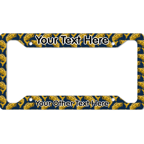 Custom Fish License Plate Frame - Style A (Personalized)