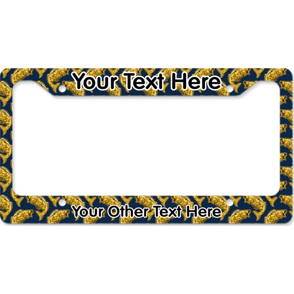 Custom Fish License Plate Frame - Style B (Personalized)