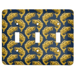 Fish Light Switch Cover (3 Toggle Plate)