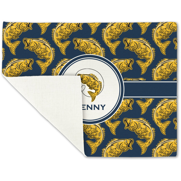 Fish Linen Placemat - Folded Corner (single side)