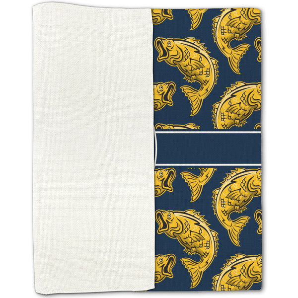 Fish Linen Placemat - Folded Half