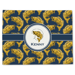 Fish Single-Sided Linen Placemat - Single w/ Name or Text