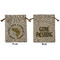 Fish Medium Burlap Gift Bag - Front & Back (Personalized)