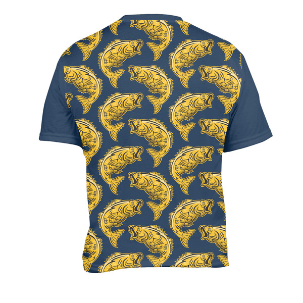 Fish Men's Crew Neck T Shirt Medium - Back