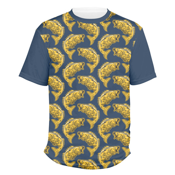 Custom Fish Men's Crew T-Shirt - Small
