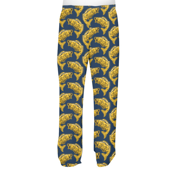 Fish Men's Pjs Back - on model