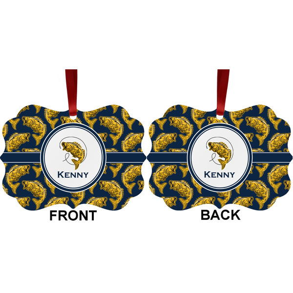 Fish Metal Benilux Ornament - Front and Back (APPROVAL)