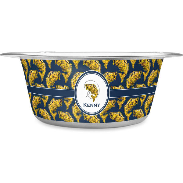 Custom Fish Stainless Steel Dog Bowl - Small (Personalized)