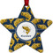 Fish Metal Star Ornament - Front
