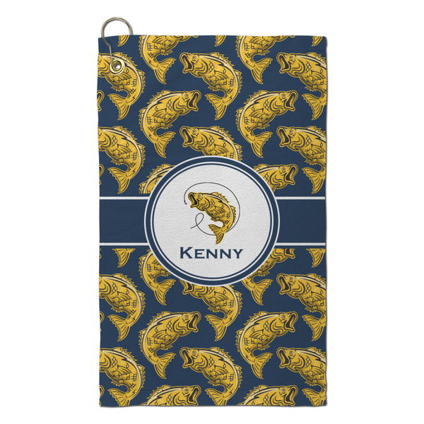 Custom Fish Microfiber Golf Towel - Small (Personalized)