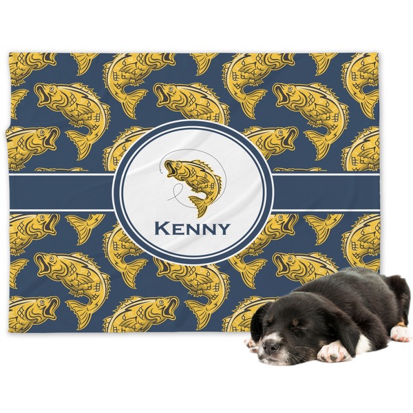 Custom Fish Dog Blanket - Large (Personalized)