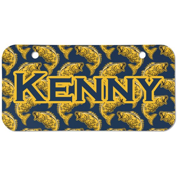 Custom Fish Mini/Bicycle License Plate (2 Holes) (Personalized)