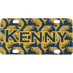 Fish Mini / Bicycle License Plate (4 Holes) (Personalized)