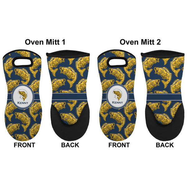 Fish Neoprene Oven Mitt - Set of 2 - Approval