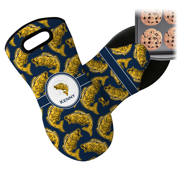 Fish Neoprene Oven Mitt