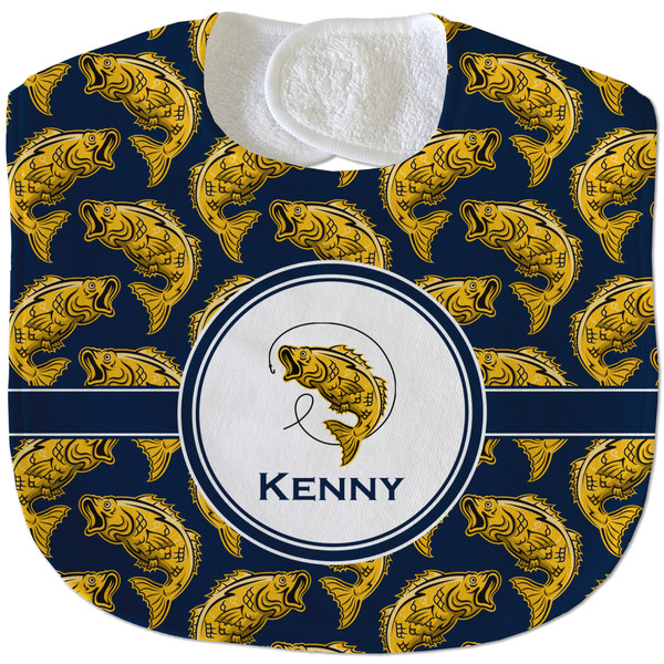 Fish New Baby Bib - Closed and Folded