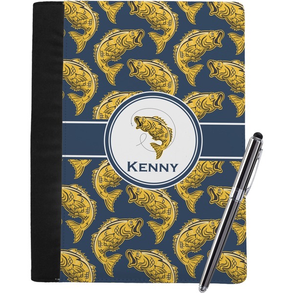 Custom Fish Notebook Padfolio - Large w/ Name or Text