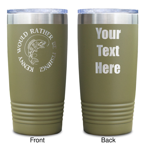 Fish Olive Polar Camel Tumbler - 20oz - Double Sided - Approval
