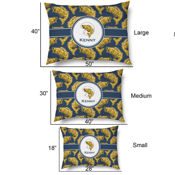 Fish Outdoor Dog Beds - SIZE CHART